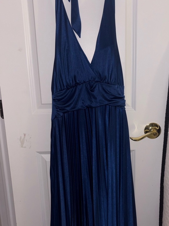 Speechless Dresses & Skirts - Speechless Royal Blue Pleated Halter Maxi Dress